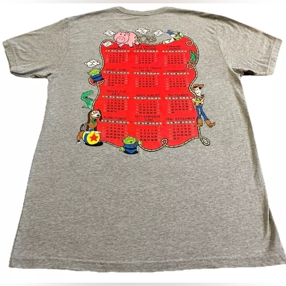 Toy Story Chinese New Year Of The Hamm Piggy Gray Disney RARE Mens Shirt Pixar M - Picture 4 of 5